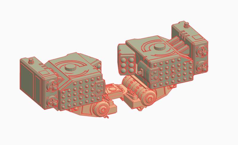 Missile launcher for Tau KV - 128 SS