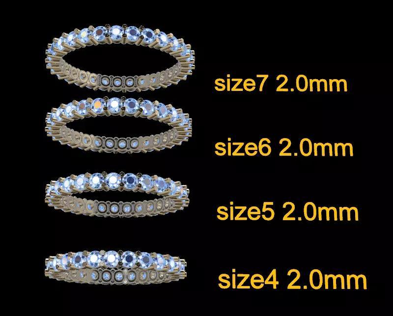 Diamond Infinity Wedding Band or Fashion Band Mix Size 4 5 6 7