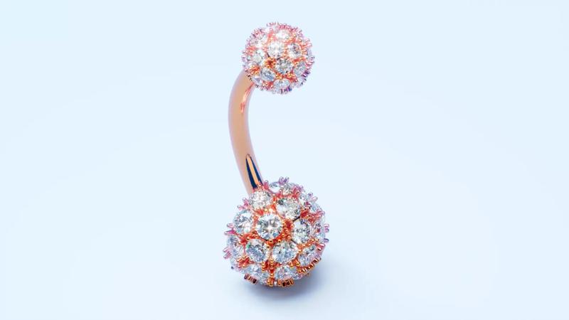 Diamond Navel Piercing