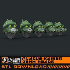 28mm Plague Kaisers Heads