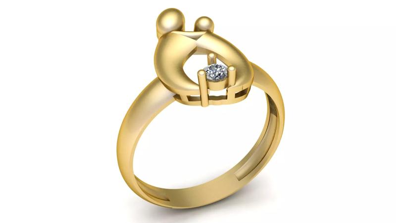 american ring 3d printable model