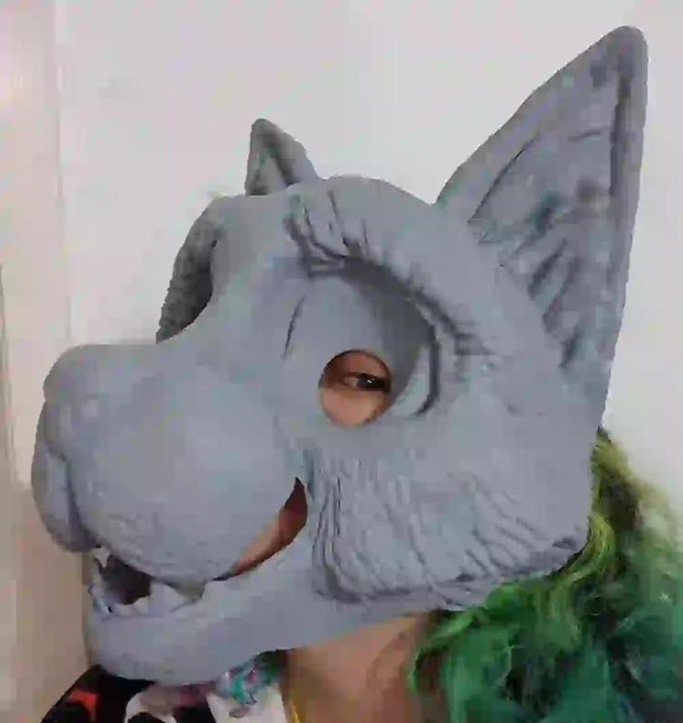 Customizable Fox  or dog or wolf  or k9 Mask for costume of cosplay of furry or fursuits.
