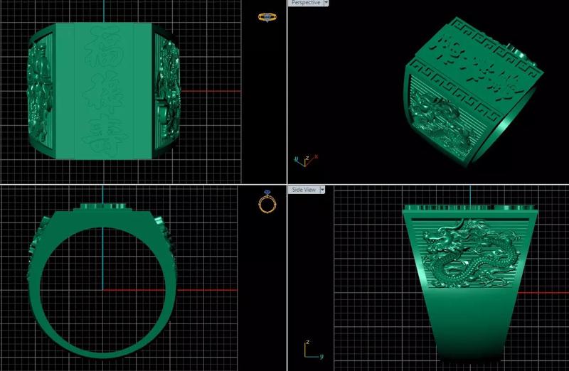 ring man 3d jewelry 3dm daimond