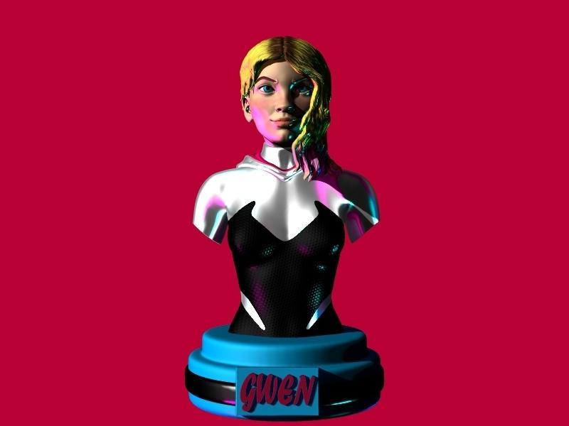 GWEN SPIDERGWEN MILES MORALES BUST