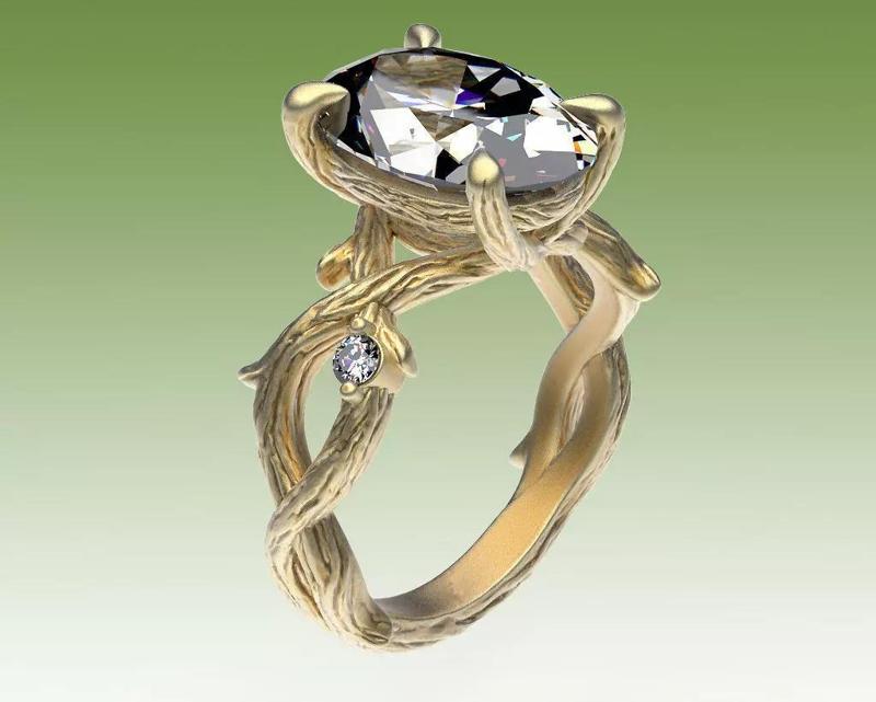 Ring Engagment Wooden Style