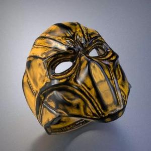 helmet ring Silver Gold  Print