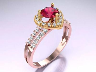 Heart Ring - Womens Rings - GN681