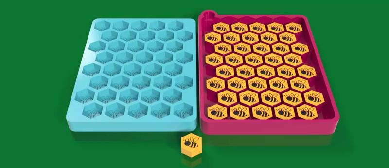 40 Cavity Bee Hexagon Versatile Mold  Detailed  Efficient