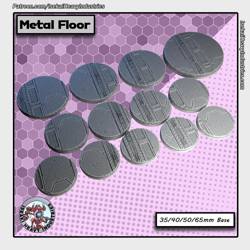 Metal Floor bases - 35/40/50/65mm
