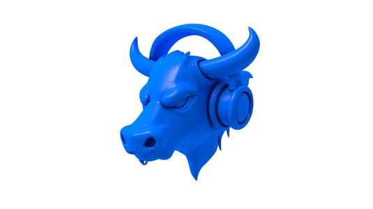 muscular bull / Bodybuilder Taurus / Golden Bull / Bull Head / bull / bull stl