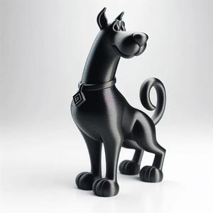 Dog Showpiece 3D Print – Decorative Figurine Sculpture, Desk Ornament