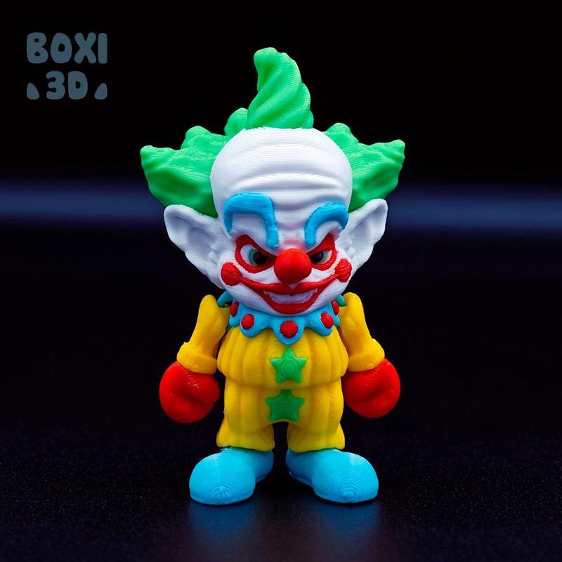 SHORTY - KILLER KLOWN - FLEXI - ARTICULATED - CUTE-PRINT IN PLACE