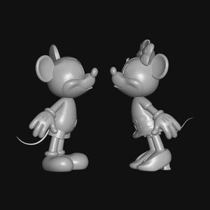 mickey and minnie kissing