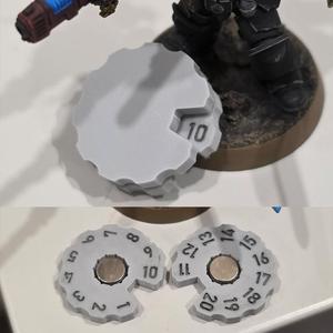 Kill Team 1-20 Rotating Wound Counter