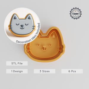 Peace Shape Cutter & Stamp, Perfect for Cookies & Fondant, 3 Sizes, 6-Piece Set