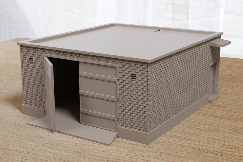 Soviet Workshop Garage - Zona Alfa Miniature Wargaming Terrain