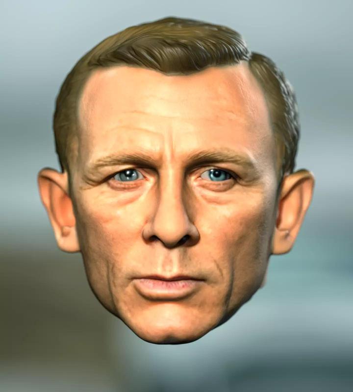 James Bond Daniel Craig Headsculpt