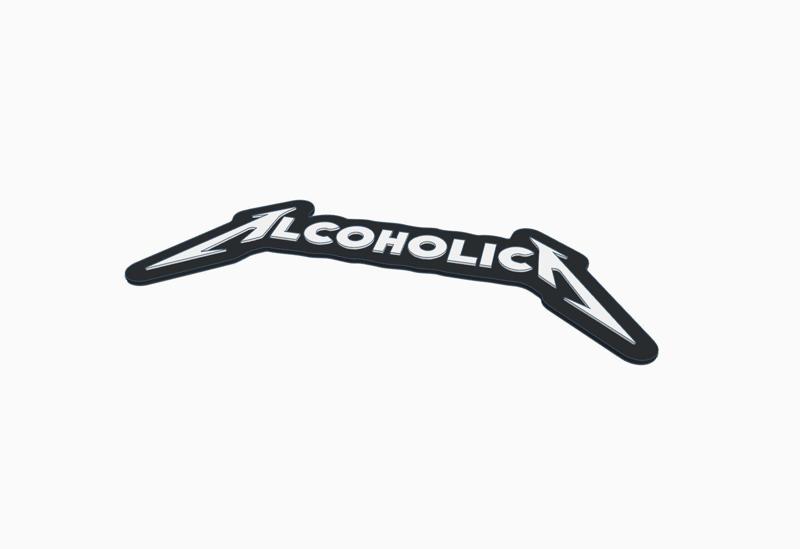 🤘🎨 Lettering Chart "METALLICA" - ALCOHOLICA with a Sympathetic Touch! 🖼️🎸