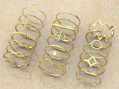 Minimalist ring set