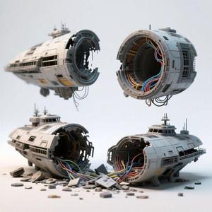 Wrecked Starship