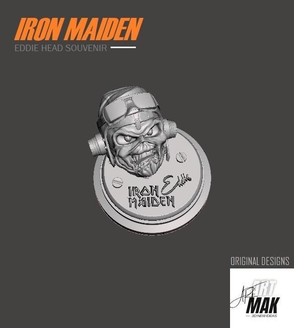 EDDIE - IRON MAIDEN - BUST ACES HIGH ( HEAD )