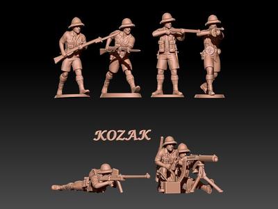 ww2 british infantry with pith helmet Africa set 2