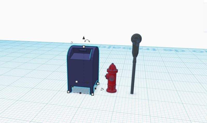 Pack Street decoration for dioramas Scale H0 1-87