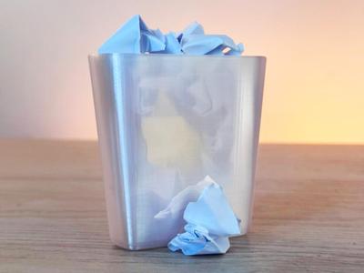 Transparent Desk Trashcan