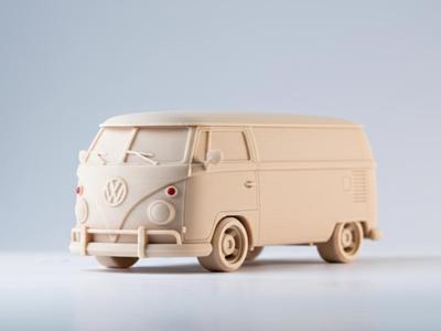 Volkswagen Transporter T1 3D Car Model