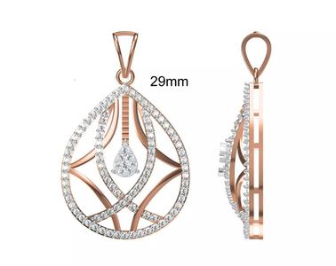 Women Heavy Unique Pendant STL FBX JCD Details