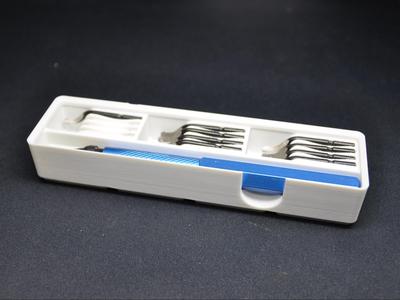 Gridfinity 4x1 Deburring Tool magnetic holder 