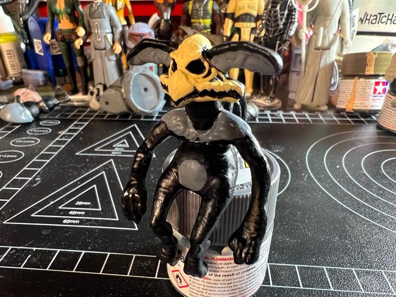 SALACIOUS CRUMB REAPER, SKULLACIOUS CRUMB VINTAGE CUSTOM STAR WARS ACTION FIGURE, KENNER 3.75", ALIEN CREATURE , 5 POA, 1/18