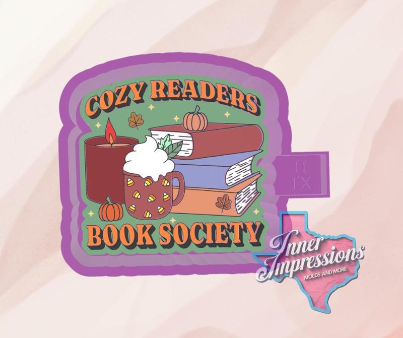 Cozy Readers Book Society Freshie Mold
