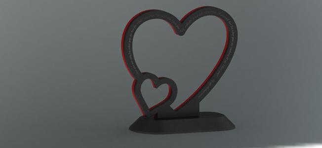 3d Love Frame