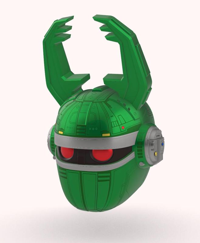 Big Bad Beetleborg Inspired Green Helmet Cosplay Prop