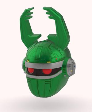 Big Bad Beetleborg Inspired Green Helmet Cosplay Prop