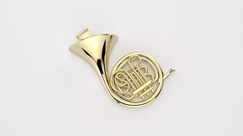 French Horn pendant