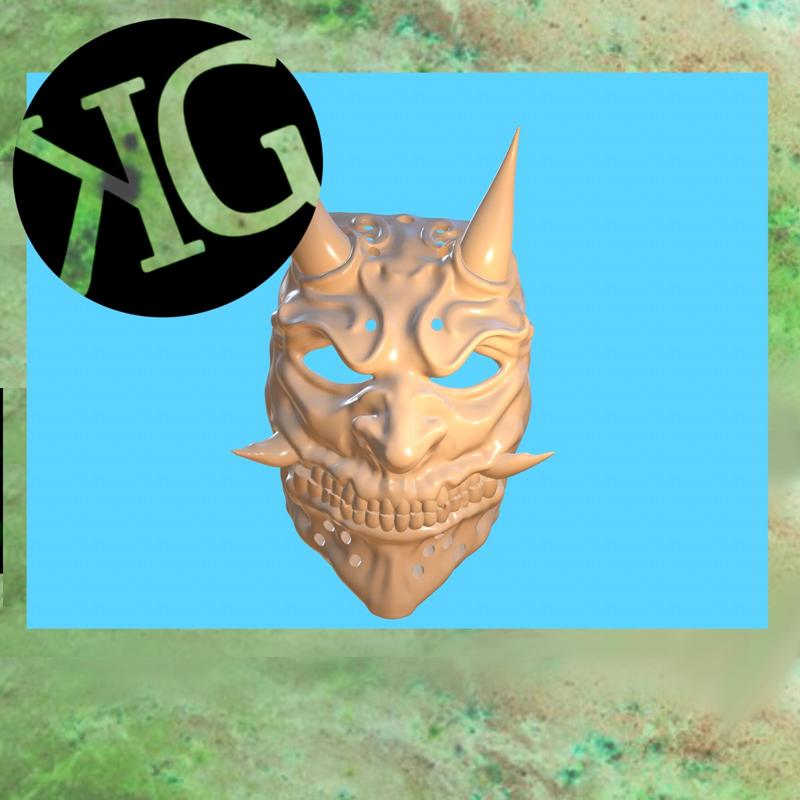 Horror Skull Hannya  Mask - KG CUSTOMS & CREATIONS - Japan's