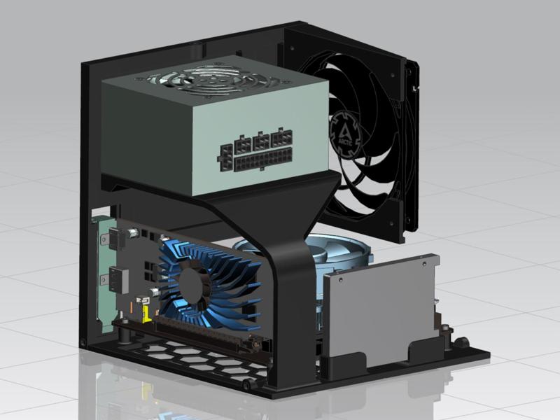 Mini-ITX Cube PC Case Chassis