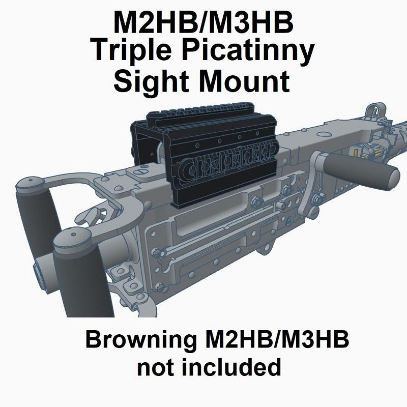 M2HB/M3HB Triple Picatinny Sight Mount