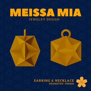 Celestial Spark – 3D Print File for Kepler–Poinsot Earrings & Necklace - Kepler–Poinsot Earring - Geometric Earring - Scared Geometry Necklace Fashion Statement - Platonic Solid Star Polyhedra