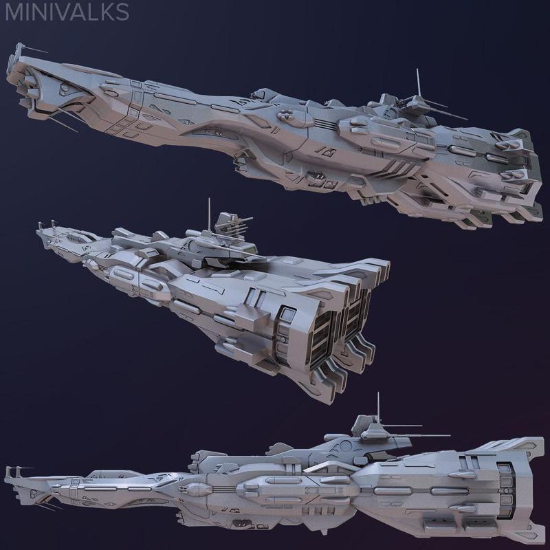 SDF-1 / Alien-Starship-1 (Pre-Crash) 1/4000 Scale