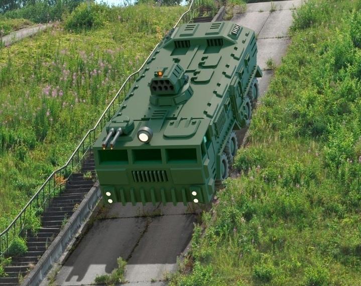 American Mecha Zahn Heavy Transport (with supports)