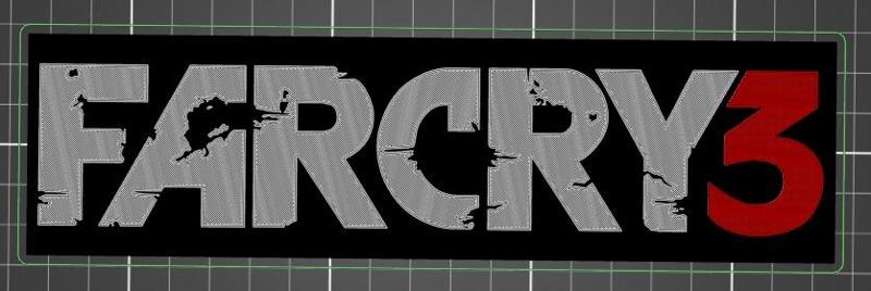 Multicolor Far Cry 3 Gaming Logo