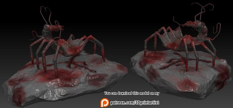 Resident evil  Las Plagas Fan Art 3d print