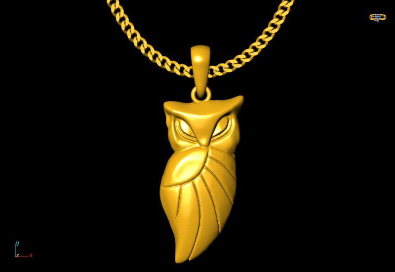 owl pendant charm