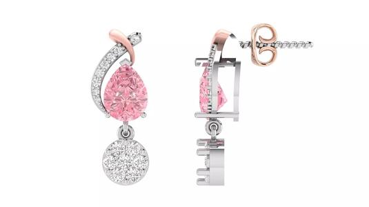 Light Weight Diamond Earrings