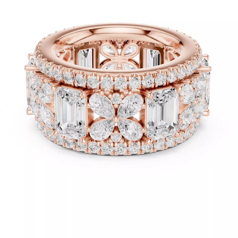 Solitaire Band Ring 3dm stl renders animation videos details