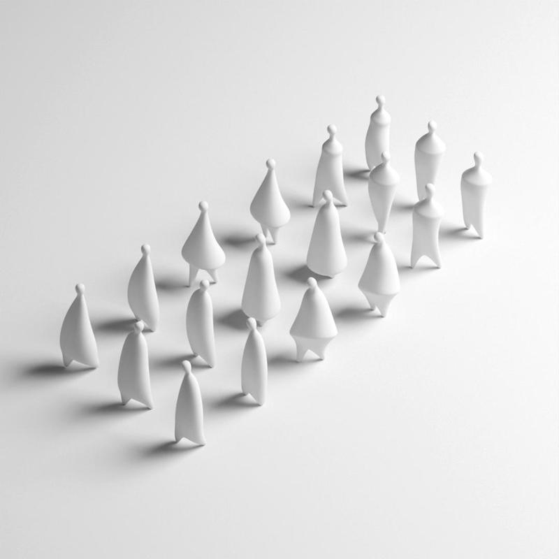 SET PEOPLE LOWPOLY STYLIZED 1:100 MO1-MO2-MO3