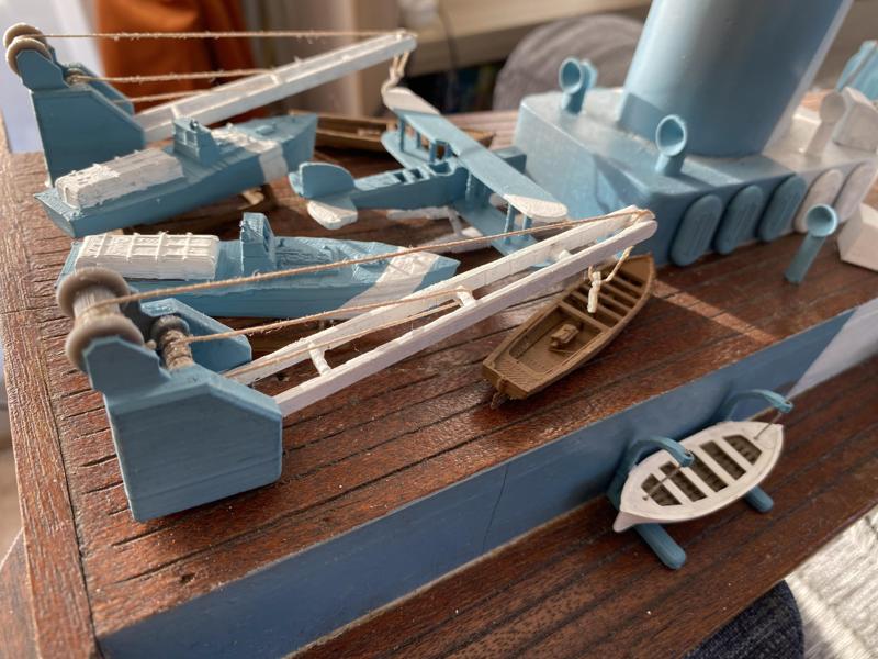 Rc boat, Rc ship crane, scale aprox 1/500